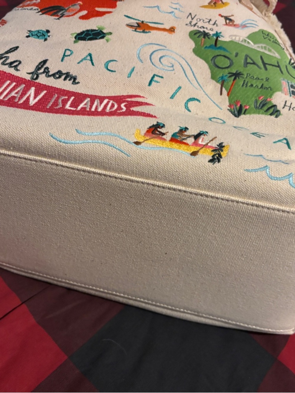 Spartina 449 Hawaiian Island Canvas Tote - Picture 6 of 8